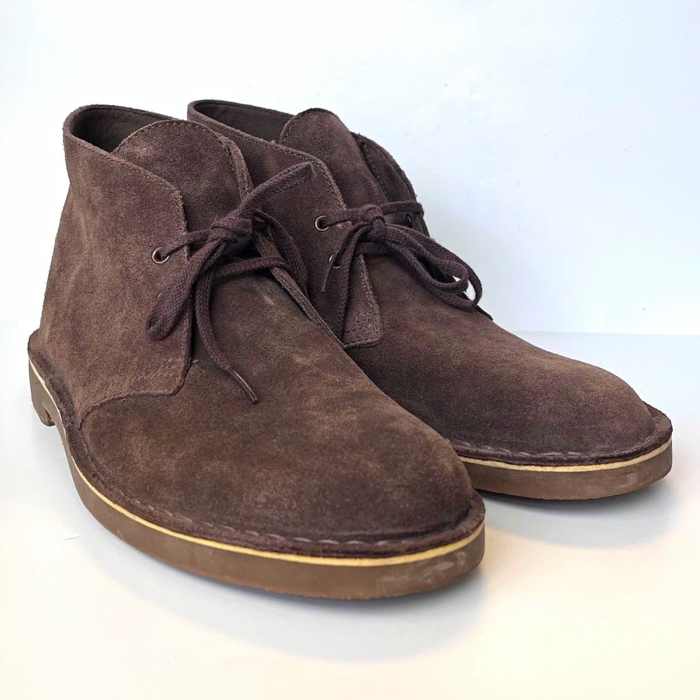 Clarks Mens Desert Boots Brown Suede Chukka Lace Up 26082289 Size 10.5 M
